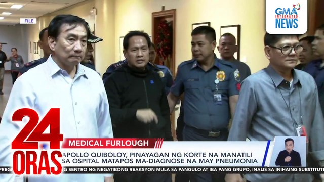 Apollo Quiboloy, pinayagan ng korte na manatili sa ospital matapos ma-diagnose na may pneumonia | 24 Oras