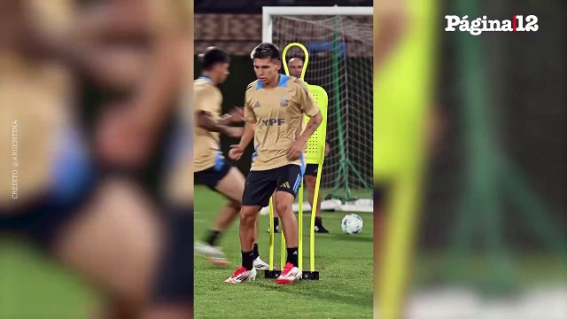 La selección argentina sub-20 mantuvo otro entrenamiento antes del debut en el Sudamericano 2025