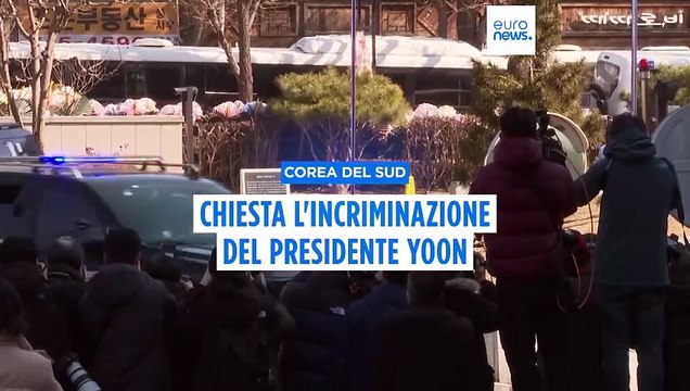 Corea del Sud, chiesta l'incriminazione del presidente sotto impeachment Yoon
