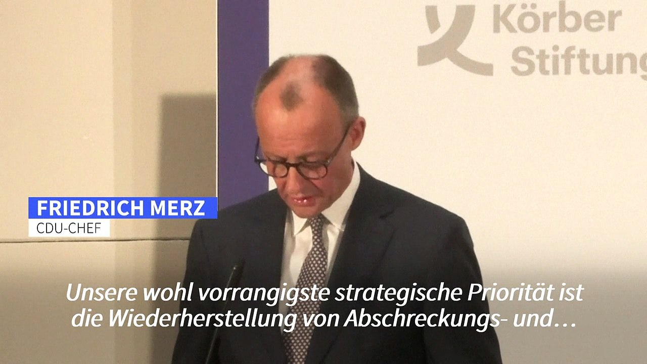 Merz: Deutschland muss wieder 'verteidigungsfähig' werden