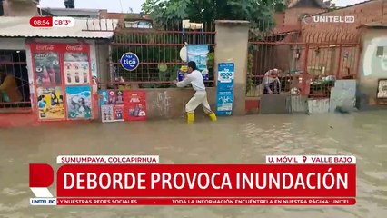 Lluvias: Las calles de Colcapirhua se convirtieron en corrientes de ríos; vecinos piden ayuda para el desfogue del agua