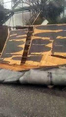 Damage caused by tornado in Quintrell Downs. Video by Kevin Byrne