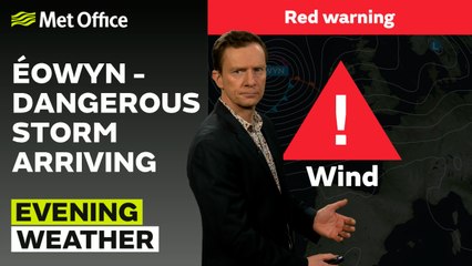 Met Office Thursday Evening Weather Forecast 23/01/2025
