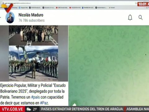 Pdte. Nicolás Maduro celebra activación del ejercicio popular, militar y policial Escudo Bolivariano