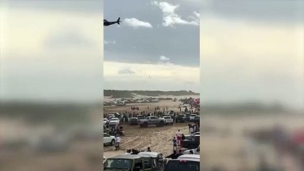 Un artista de Cumbia 420 aterrizó en helicóptero en una playa de Pinamar sin autorización