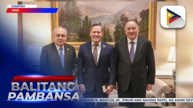 DND Sec. Gibo Teodoro at bagong U.S. National Security Advisor Mike Waltz, nagkausap