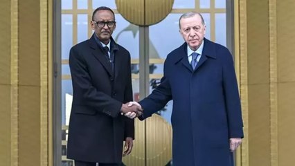 Cumhurbaşkanı Erdoğan, Ruanda Cumhurbaşkanı Paul Kagame’yi resmi törenle karşıladı