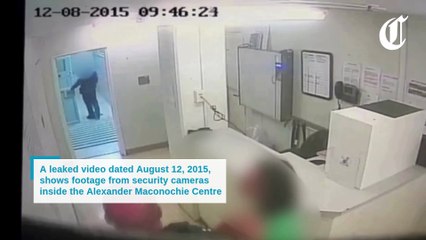 Leaked video shows prison official 'throwing' inmate
