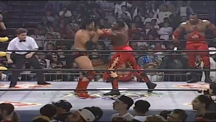 WCW Halloween Havoc 1996 - Kevin Nash & Scott Hall vs Booker T & Stevie Ray (WCW World Tag Team Championship)