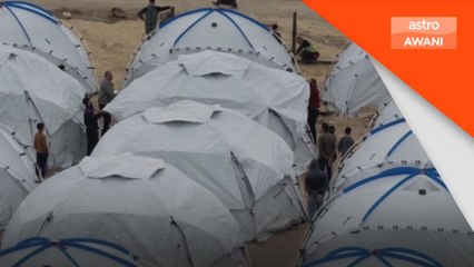 Deretan khemah sambut penduduk kembali ke Gaza