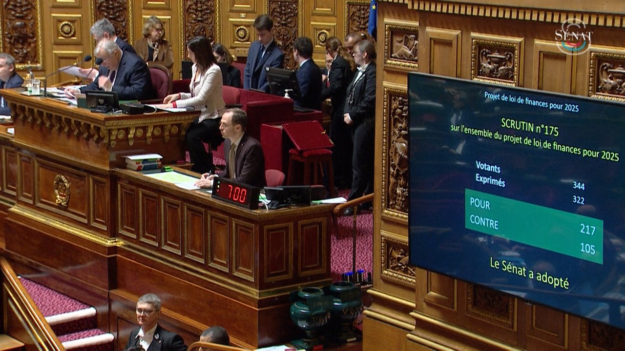 Budget 2025 : le projet de loi de finances adopté au Sénat