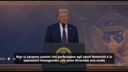 Trump: "Negli Usa solo uomo o donna, chirurgia transgender sarà rarea"