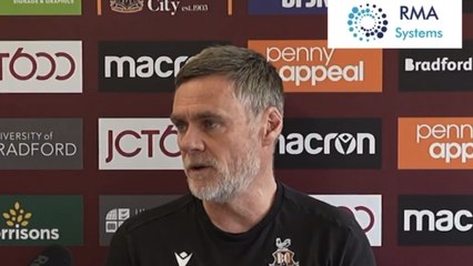 “Sloppiness” must be cut out by Bradford says Graham Alexander