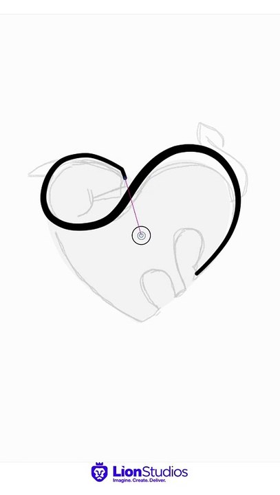 🐐❤️ Goat in Heart Shape Logo Design ❤️🐐