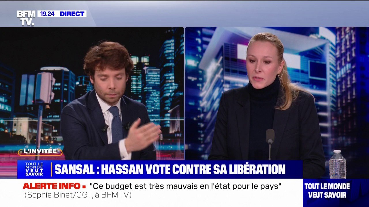 "J'ai été ulcérée de voir qu'un certain nombre d'élus LFI, dont Rima Hassan, voterait contre la résolution au Parlement européen qui demandait la libération immédiate de Boualem Sansal", déclare Marion Maréchal, députée européenne