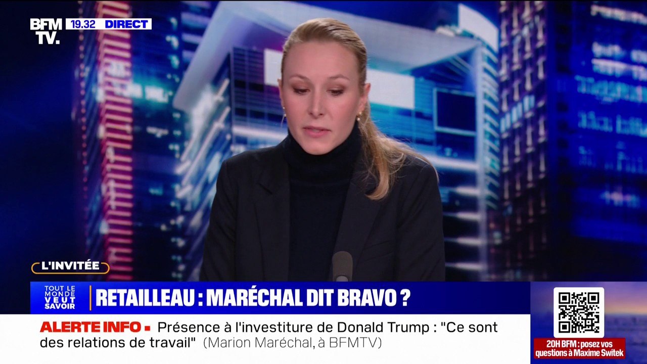 Félicitations de Bruno Retailleau au collectif Némésis: "Je trouve que c'est une position courageuse et je partage ses félicitations", déclare Marion Maréchal, députée européenne