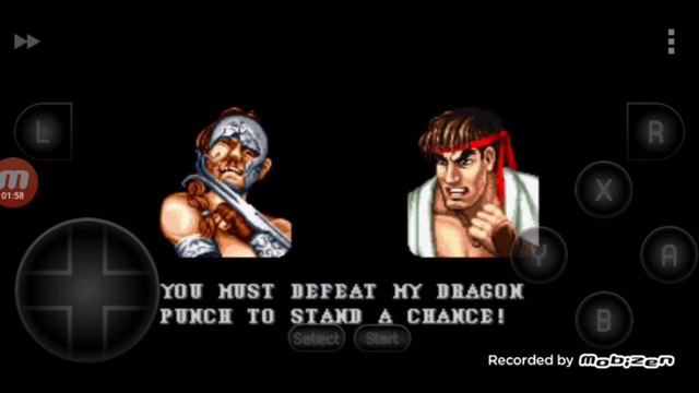 Street Fighter II Turbo: Hyper Fighting Vega vs Ryu Vega é derrotado por Ryu
