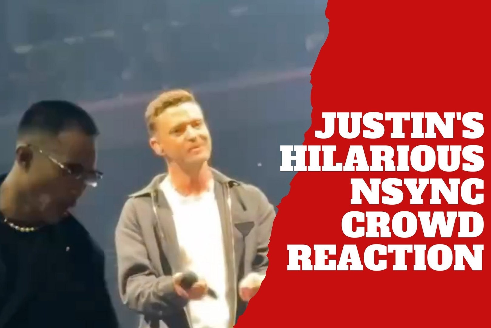 NSYNC nostalgia! Justin Timberlake hilariously reacts to spotting his bandmates in the crowd