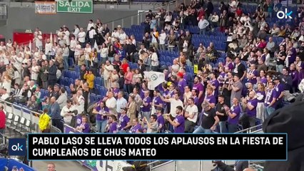Pablo Laso se lleva todos los aplausos en la fiesta de cumpleaños de Chus Mateo