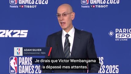 NBA Paris Games - Silver : "Wembanyama a dépassé mes attentes"