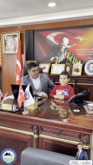 Başkan İlkay Güngör'ün küçük ziyaretçisinden büyük yetenek