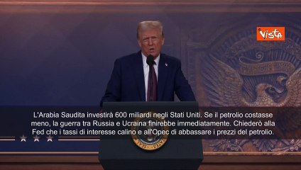 Trump: "Chieder? a Opec e Riad di abbassare i prezzi del petrolio?