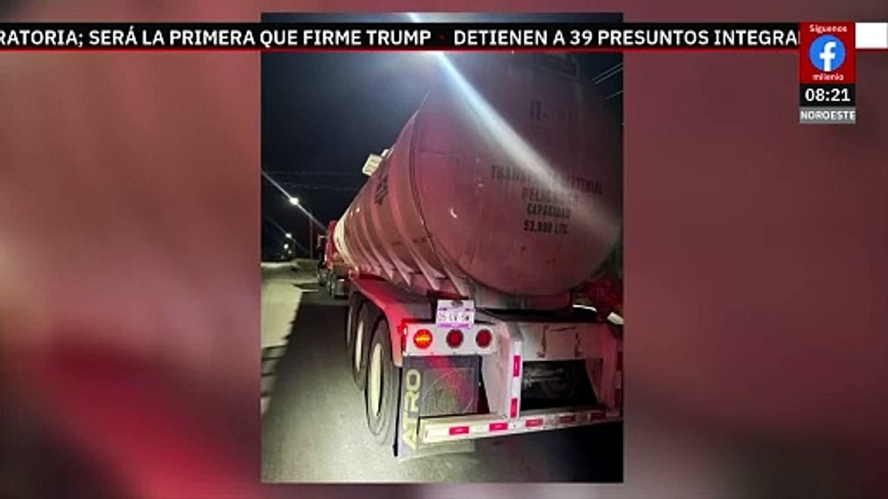 Aseguran tractocamión con 53 mil litros de hidrocarburo ilegal en Nuevo León