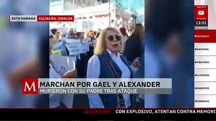 "Fuera Rocha": Miles protestan en Culiacán, exigen justicia por Alexander y Gael