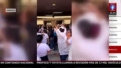 Manifestantes irrumpen y destrozan oficinas de Rubén Rocha Moya en Culiacán