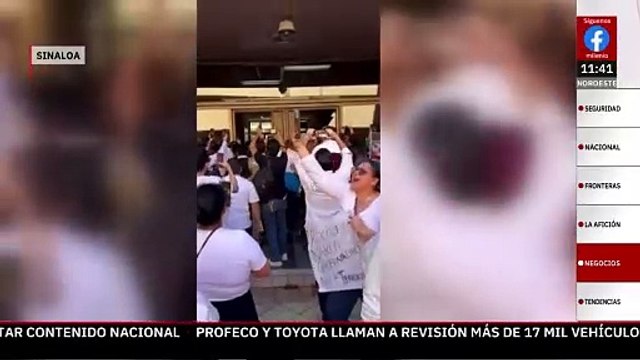 Manifestantes irrumpen y destrozan oficinas de Rubén Rocha Moya en Culiacán