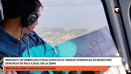Mediante un sobrevuelo realizado en el Parque Esmeralda se desestimó denuncia de tala ilegal en la zona