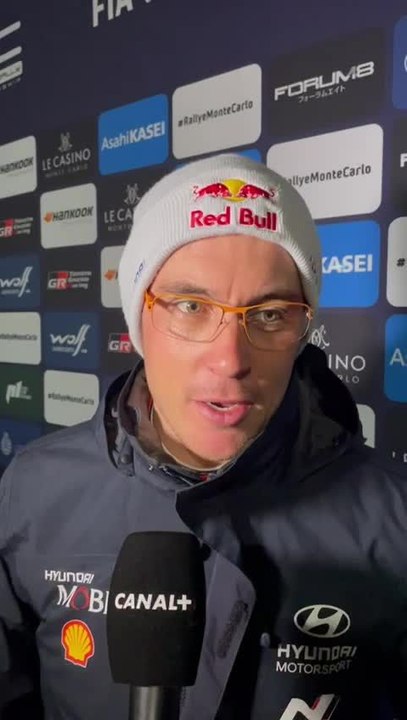 Thierry Neuville après la première journée du rallye de Monte-Carlo, manche d'ouverture de la saison
