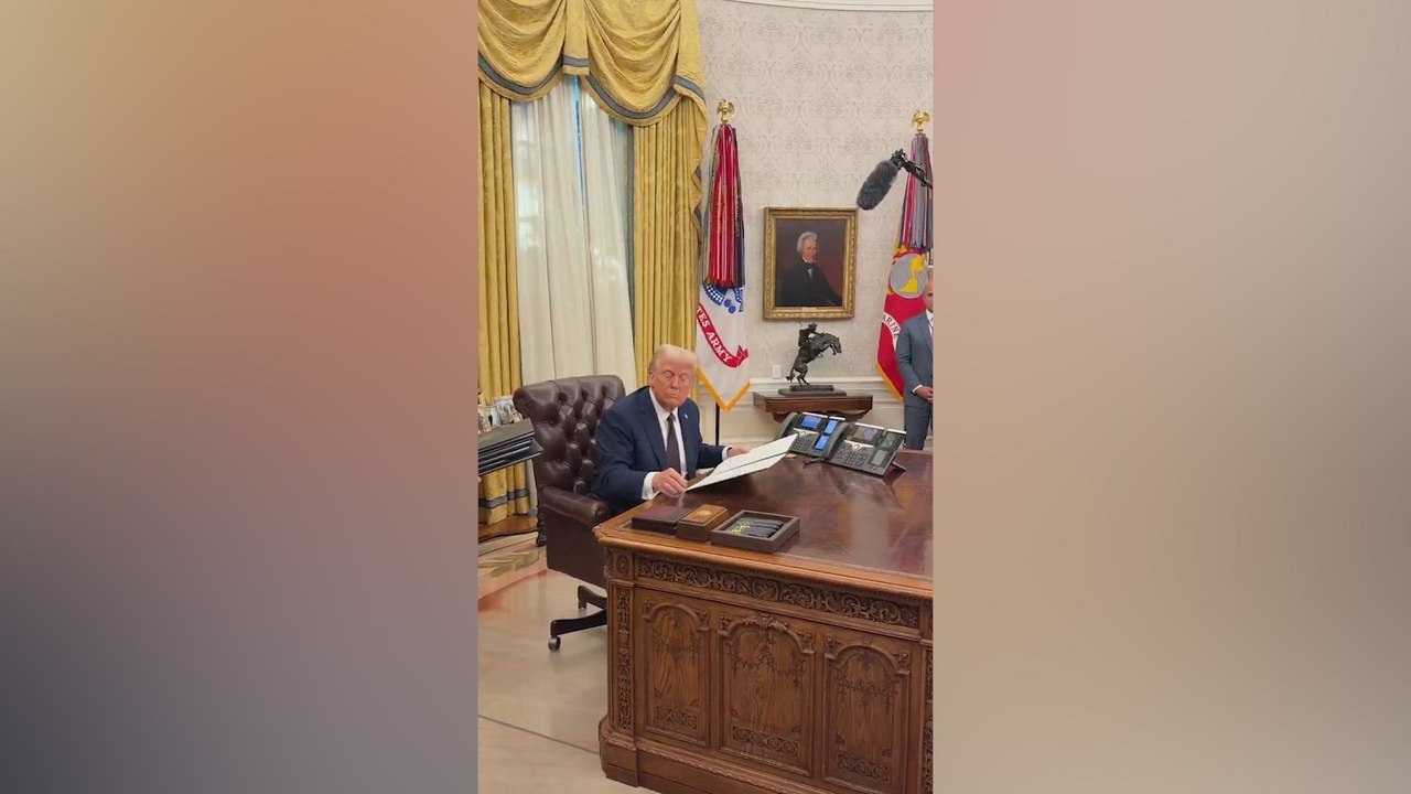 President Trump signs order to declassify the John F. Kennedy, Robert F. Kennedy, and Martin Luther King Jr. files.