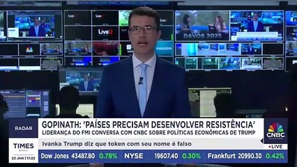 Diretora executiva do FMI reage a medidas de Trump: "Temos de nos adaptar" | CNBC BREAKING