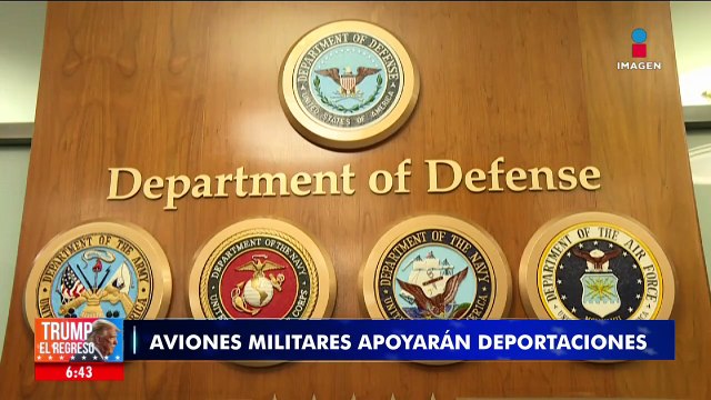 Aviones militares de Estados Unidos apoyarán a las deportaciones