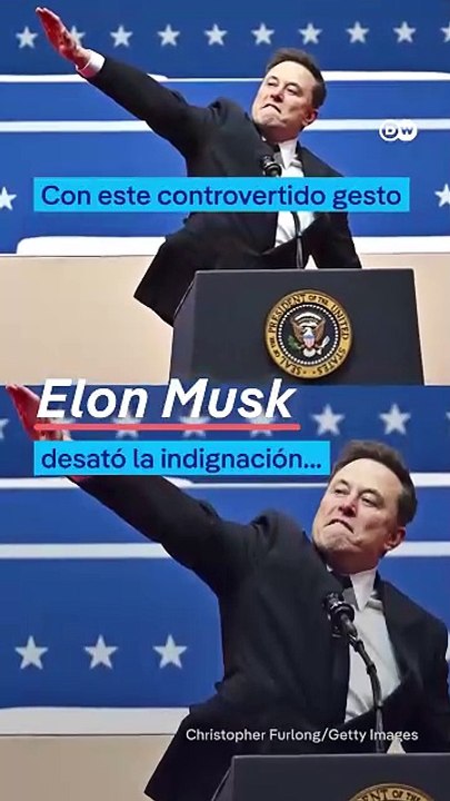 El controvertido  "saludo nazi" de Elon Musk