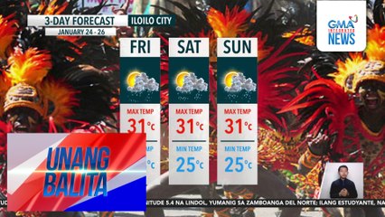 Weather update as of 7:16 AM (January 24, 2025) | Unang Balita