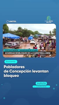 Pobladores de Concepción levantan bloqueo