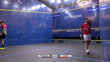 PSA Squash Tour -Tournament of Champions 2025 New York (1er tour) - Miguel Rodriguez - Victor Crouin
