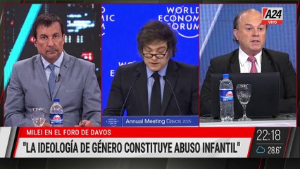 📢POLÉMICAS DECLARACIONES DE MILEI EN DAVOS: "La ideología de género constituye abuso infantil"