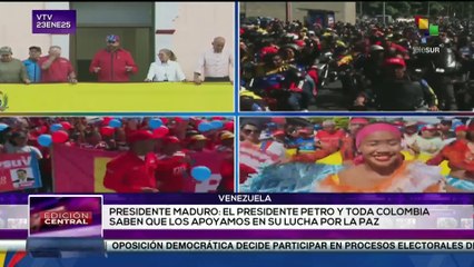 Pdte. Maduro ratifica su apoyo al gobierno de Colombia