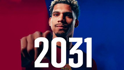 Ronald Araujo renovado hasta 2031 con el Barcelona