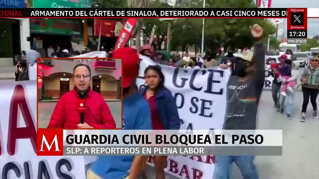 Guardia Civil bloquea paso a reporteros en plena labor en San Luis Potosí
