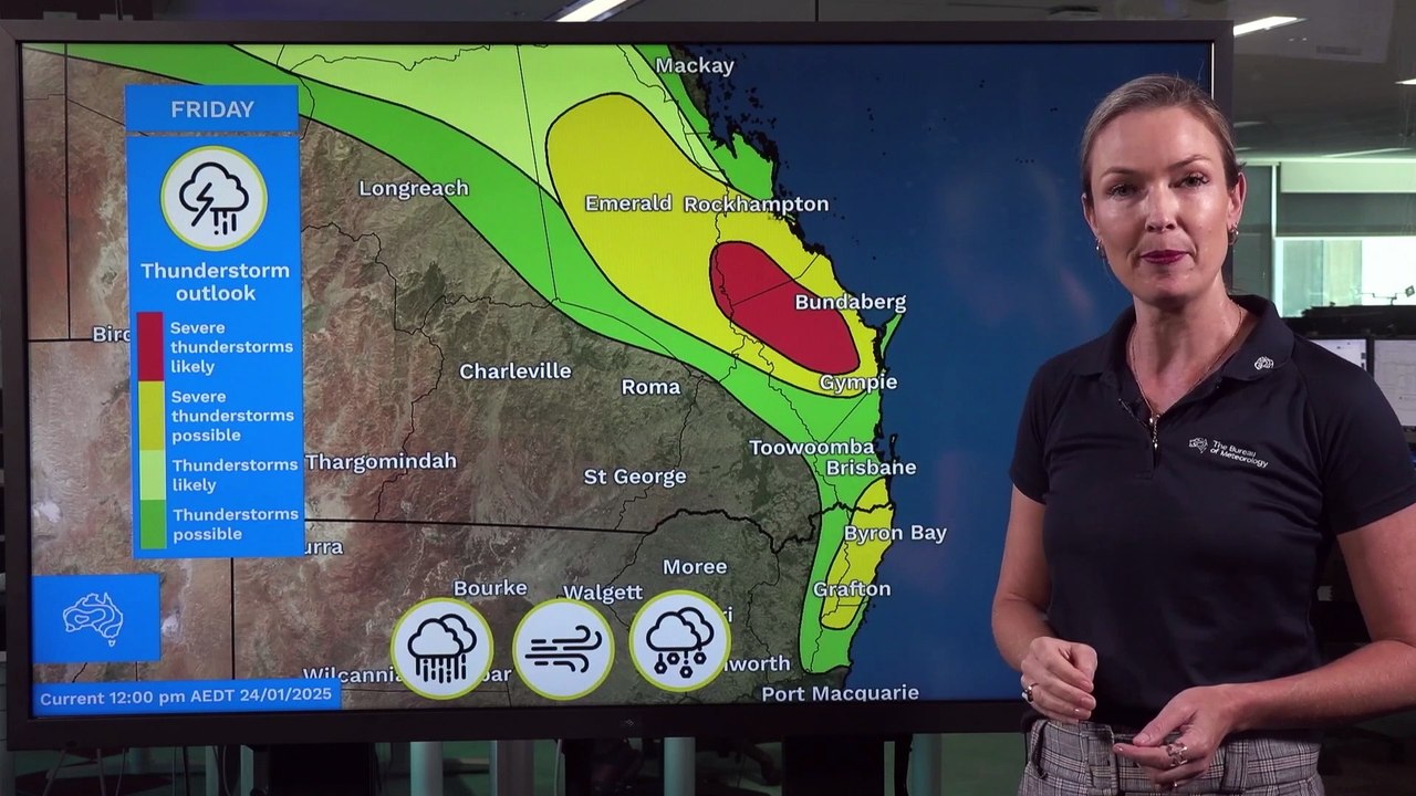 Bureau of Meteorology severe weather warning January 24