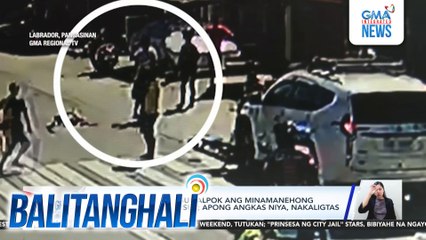 Lolo, patay matapos sumalpok ang minamanehong motorsiklo sa isang SUV; apong angkas niya, nakaligtas | Balitanghali