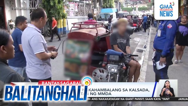 Mga sasakyan na nakahambalang sa kalsada, nahatak at tiniketan ng MMDA | Balitanghali