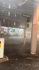 Heavy Rain and Strong Winds Sweep Through Sydney's Chinatown