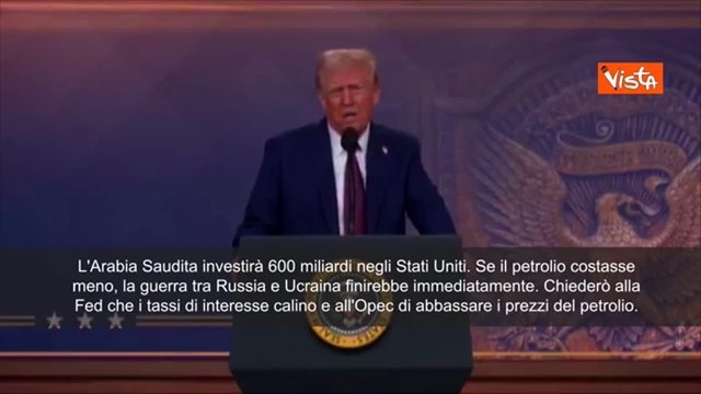 Trump: «Chiederò a Opec e Riad di abbassare i prezzi del petrolio»