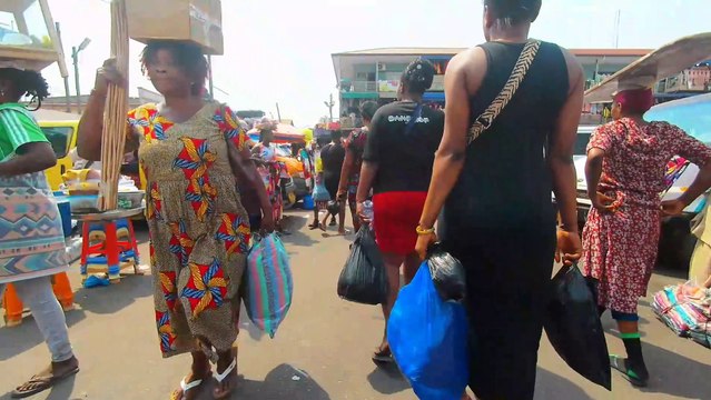 🇬🇭 EXPLORING TUDU MARKET TO MAKOLA MARKET IN ACCRA GHANA