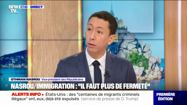 Immigration: Seuls les métiers en tension doivent être éligibles à cette régularisation , estime Othman Nasrou (LR)
